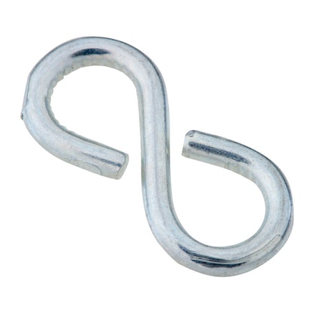 National Hardware National Hardware Zinc-Plated Silver Steel 1-1/8 in. L Closed S-Hook 15 lb 6 pk N121-392